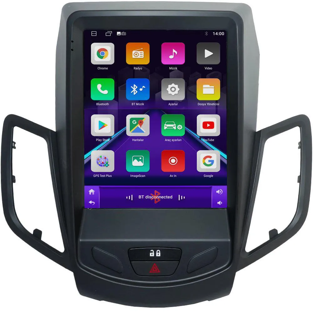 Ford Fiesta 2010-17 9.7" Android Auto Apple CarPlay multimedya sistemi - Sultanbeyli Pendik Kartal montaj