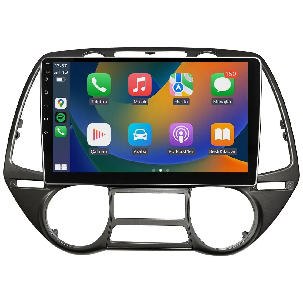 Hyundai i20 2008-12 9" Android Auto Apple CarPlay multimedya sistemi - Sultanbeyli Pendik Kartal montaj